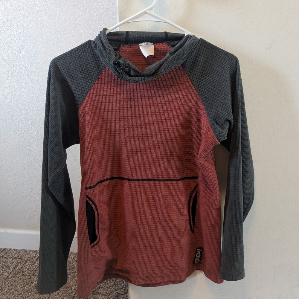 Men's Two-Tone Sweater - Red and Gray